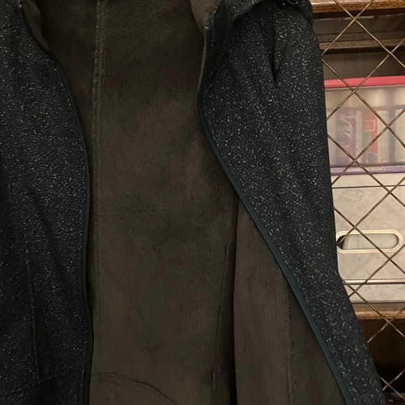 Sparkly Dark Teal Hooded Jacket - Picture 4 of 10